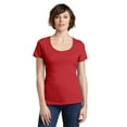 thumbnail image 1 of District Made Ladies Perfect Weight Scoop Tee-3XL (Classic Red), 1 of 6