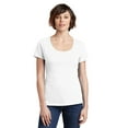 thumbnail image 1 of District Made Ladies Perfect Weight Scoop Tee-XS (Bright White), 1 of 6
