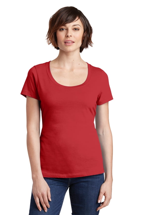 Made Ladies Perfect Weight Scoop Tee-XS (Classic Red)
