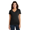 thumbnail image 1 of District Women's Super Slub V-Neck Tee. DM3501, 1 of 6