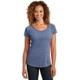 thumbnail image 1 of District Made Ladies Tri-Blend Scoop Tee Dm443 - Navy Heather - M, 1 of 3