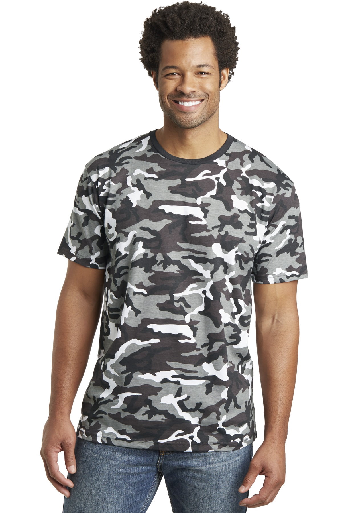 T-shirt District Made Homme Peace Enemies Brought War Wolf - Noir, Taille L, NEUF