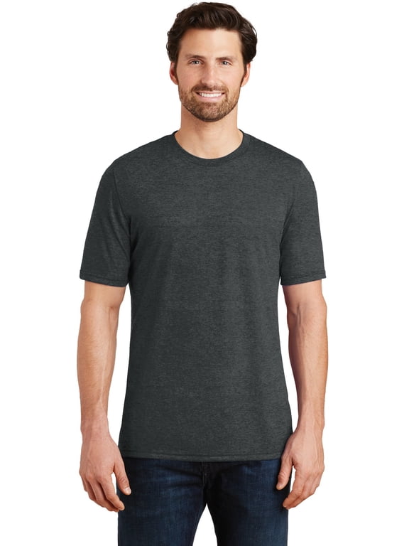 Made Mens Perfect Tri Crew Tee. Dm130 , DM130 , Black Frost , XX-Large