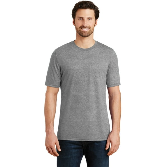 District Made Mens Perfect Tri Crew Tee. Dm130 , DM130 , Grey Frost , X-Large