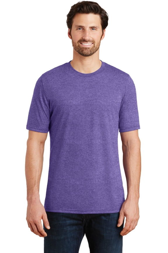 Made Mens Perfect Tri Crew Tee. Dm130 , DM130 , Purple Frost , X-Large