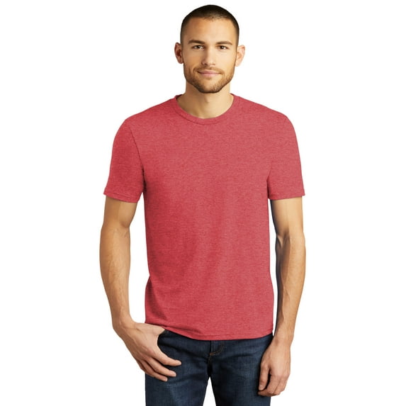 District Made Mens Perfect Tri Crew Tee-S (Red Frost)