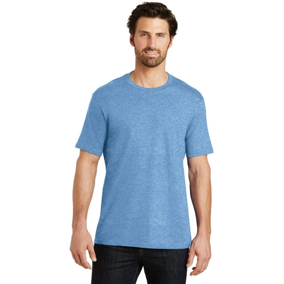 District Made Mens Perfect Weight Crew Tee-4XL (Clean Denim)