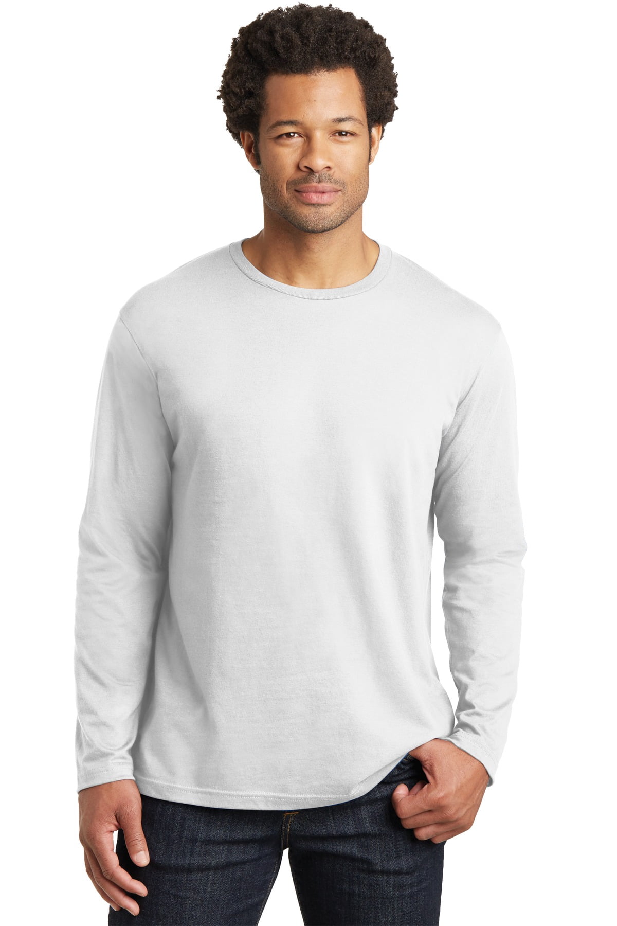 District Made Mens Perfect Weight Long Sleeve Tee - Walmart.com
