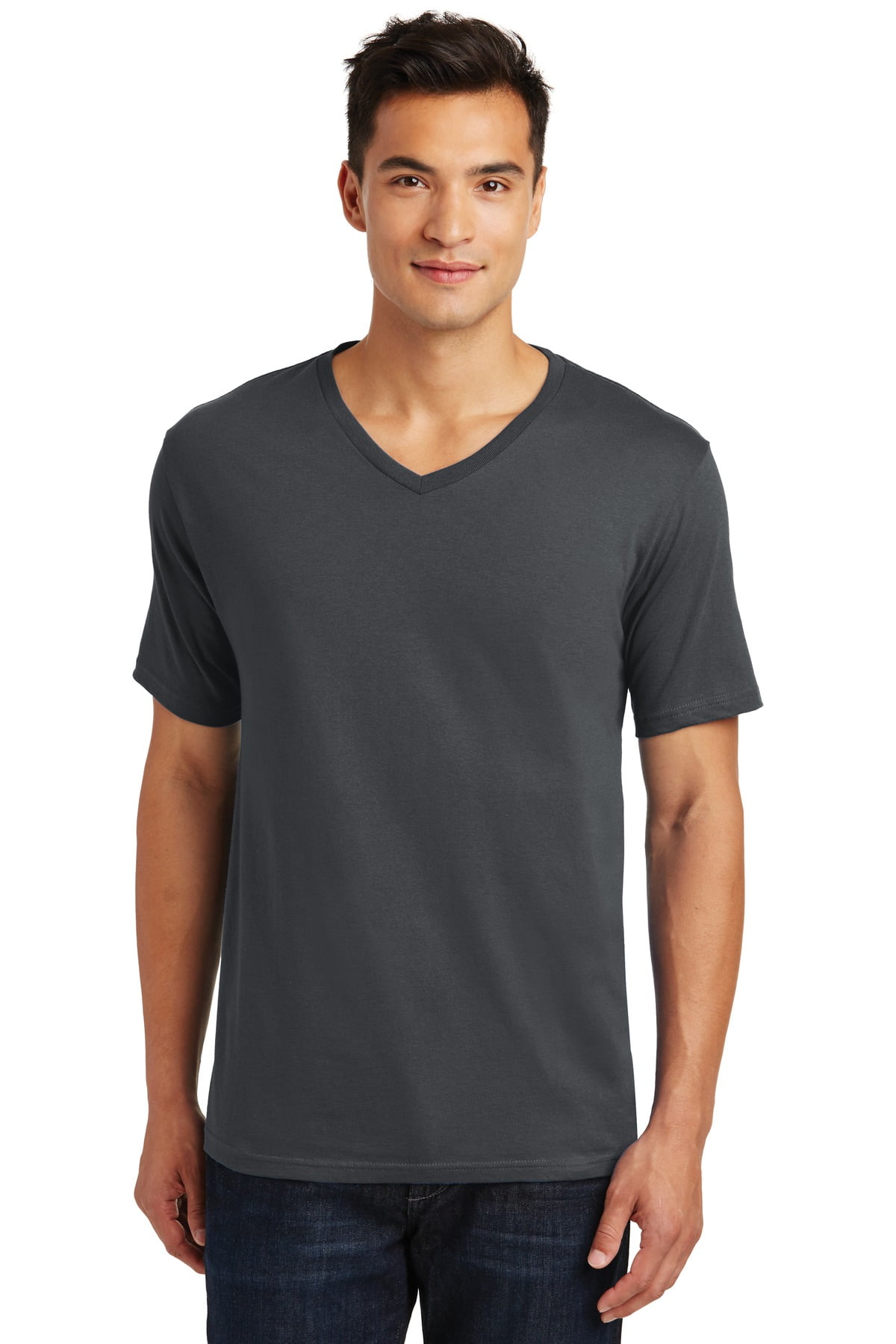 District Made Men's Perfect Weight V-Neck T-Shirt DT1170 - Walmart.com