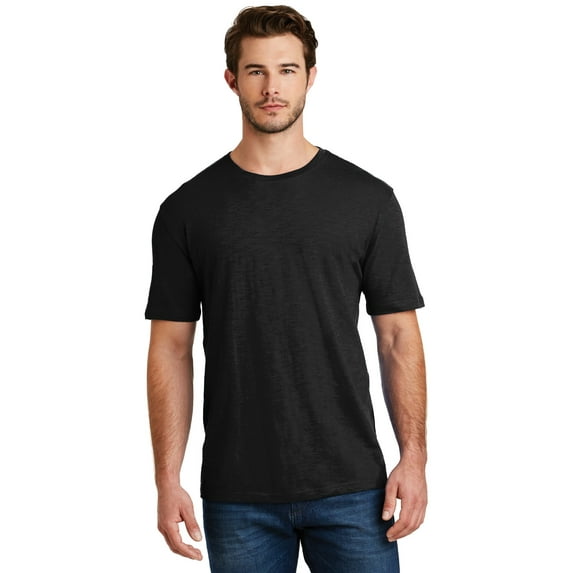 District Made Mens Super Slub Crew Tee-XS (Black)
