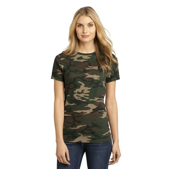 District Made Women's Camo Short Sleeves T-Shirt