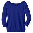 thumbnail image 1 of District Made Women's Scoop Neck 3/4-Sleeve T-Shirt_Lapis Blue_XXX-Large, 1 of 3