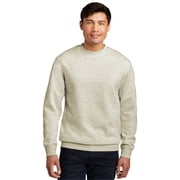 District Male Crew Neck Sweatshirt Dt6104 Oatmeal Hthr Large