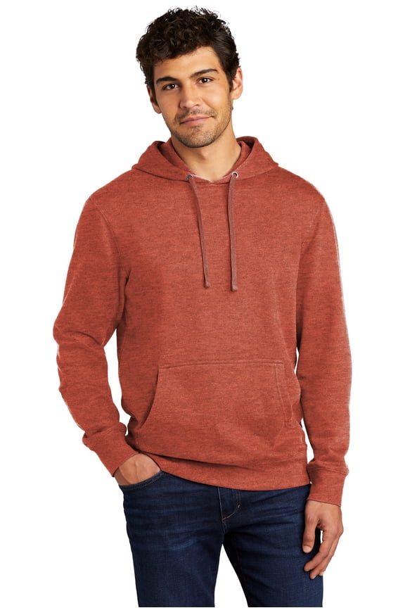 Male V-Neck Winter Hoodie Dt6100 Ht Russet Small