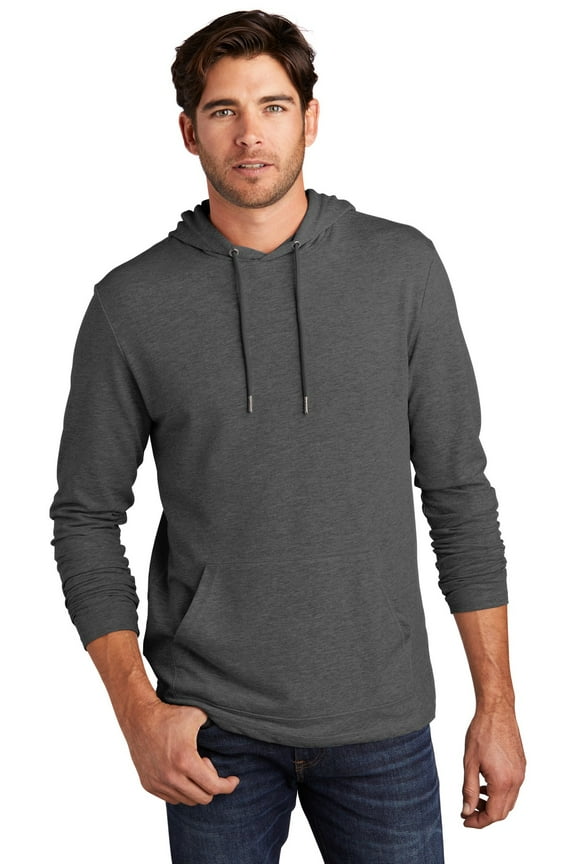 Men Male Cowl Neck Hoodie Dt571 Washed Coal Medium