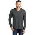 thumbnail image 1 of District - Men Male Cowl Neck Shirt Dm139 Charcoal - Large, 1 of 4
