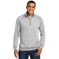 thumbnail image 1 of District Men Male Mock Neck Jacket Dm392 Hthrd Grey 4X-Large, 1 of 4