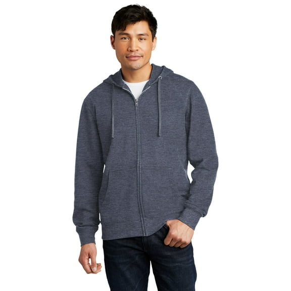 District Men's VIT Fleece Full Zip Hoodie