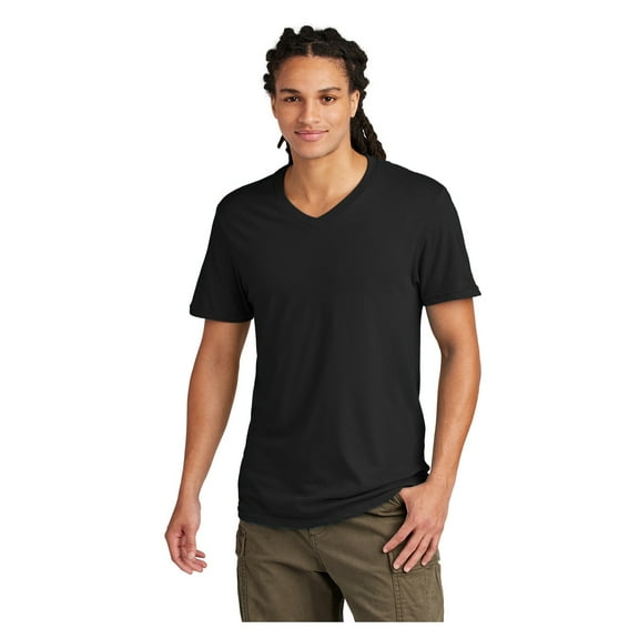 District Men's Young Short Sleeve Very Important V-Neck Tee Black 2X-Large
