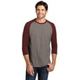 thumbnail image 1 of District Perfect Tri 3/4-Sleeve Raglan. DM136, 1 of 4
