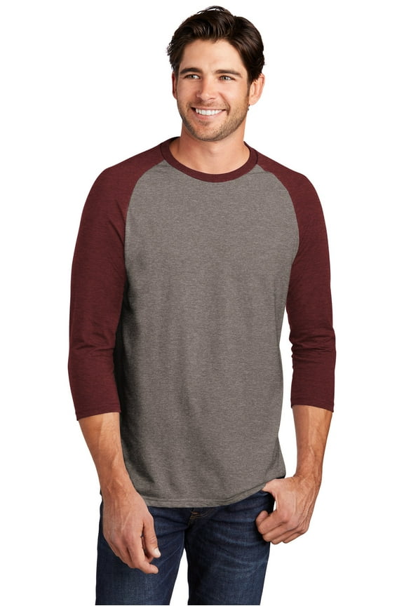 Perfect Tri 3/4-Sleeve Raglan. DM136