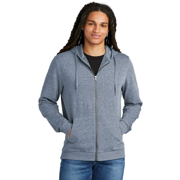 District DT1302 Perfect Tri Fleece Full-Zip Hoodie