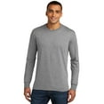 thumbnail image 1 of District Perfect Tri Long Sleeve Tee Dm132 Grey Frost S, 1 of 4