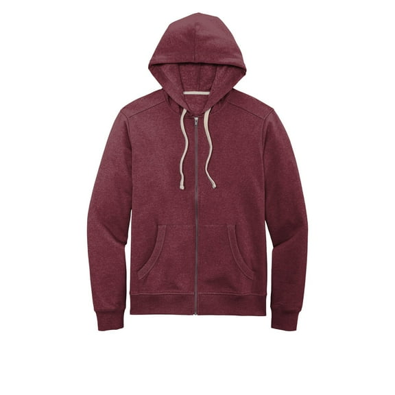District Recycled Full-Zip Fleece Hoodie. DT8102