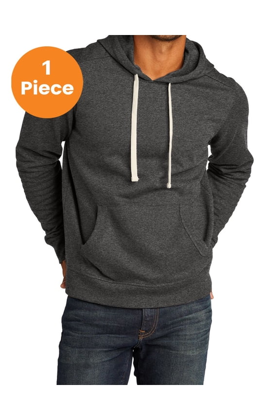 District Recycled Fleece Hoodie. DT8100, Charcoal Heather, 4XL, Womens Hoodies