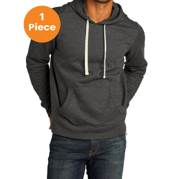 District Recycled Fleece Hoodie. DT8100, Charcoal Heather, 4XL, Womens Hoodies