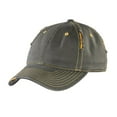 thumbnail image 1 of District   Rip and Distressed Cap DT612-One Size (Army/Gold), 1 of 3