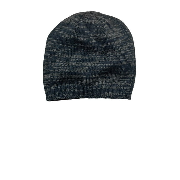 District Spaced Dyed Beanie DT620-One Size (New Navy/ Charcoal)