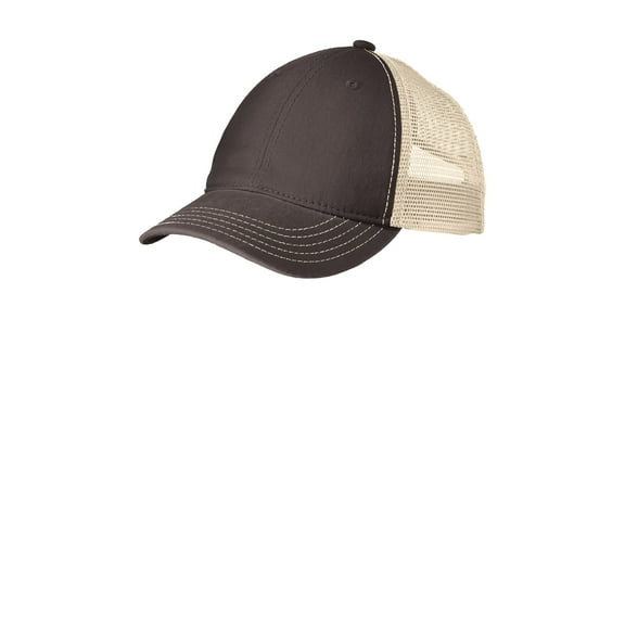 District Super Soft Mesh Back Cap-One Size (Chocolate Brown/ Stone)