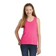 thumbnail image 1 of District Teen Female Regular Plain Sleeveless Tank Fuchsia Frost Medium, 1 of 4