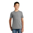 thumbnail image 1 of District Teen Unisex Juniors Electric Heather T-Shirt Grey Frost Large, 1 of 16