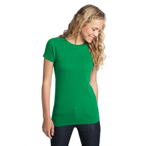 District Threads Juniors Concert Tee. Kelly Green. XS.