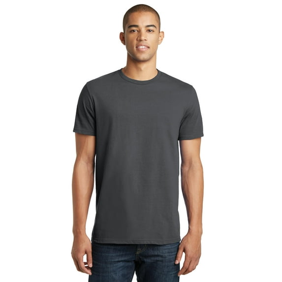 District Threads Young Mens Concert Tee. Charcoal. XS.