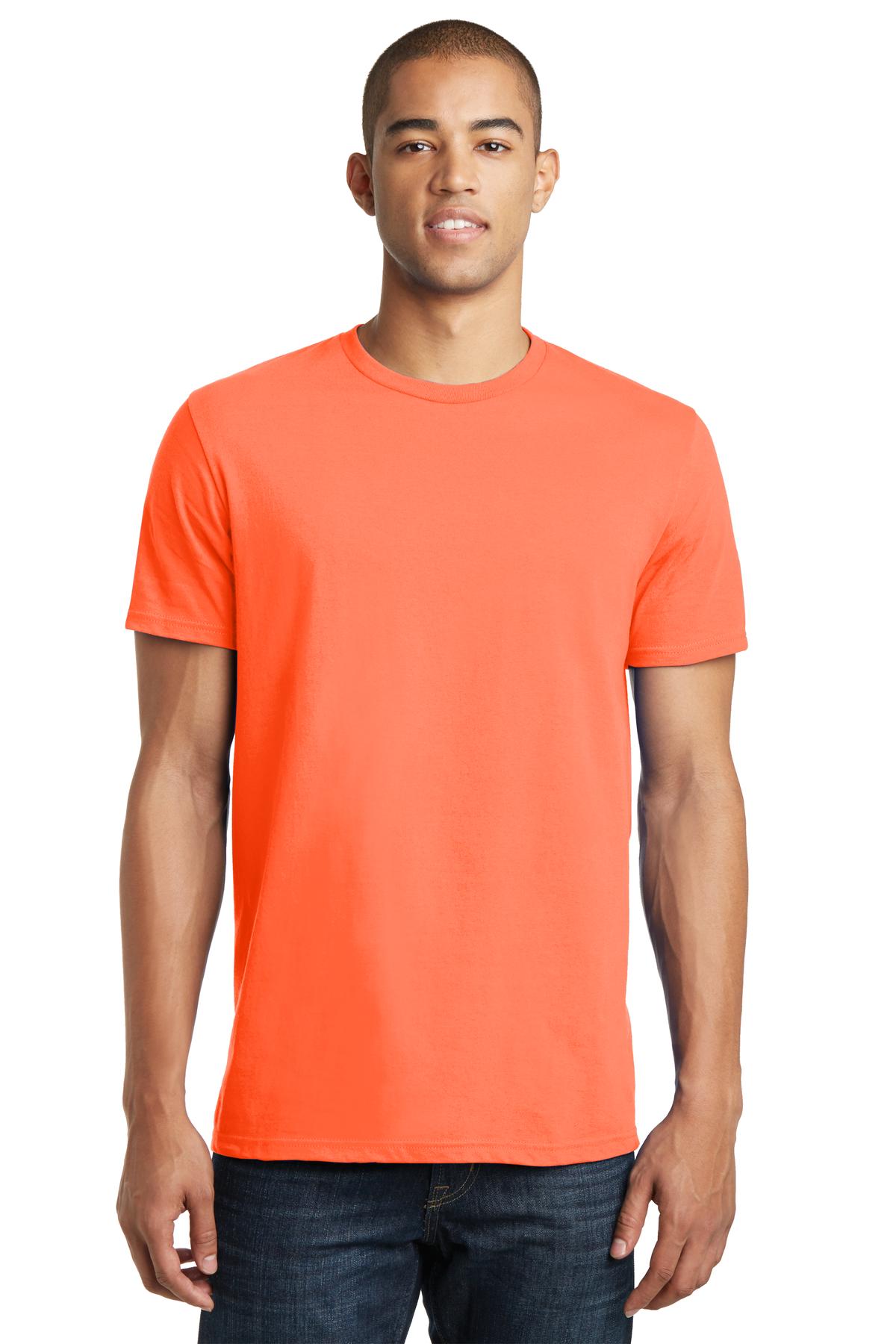 District Threads Young Mens Concert Tee. Neon Orange. XL. - image 1 of 4