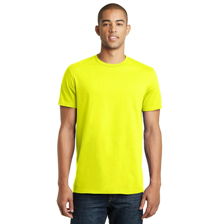 Neon yellow denim shirt hot sale