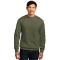 thumbnail image 1 of District V.I.T.Fleece Crew DT6104 - XS Heathered Olive, 1 of 4