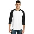 thumbnail image 1 of District Very Important Tee 3/4-Sleeve Raglan Dt6210 - Black/ White - XS, 1 of 4