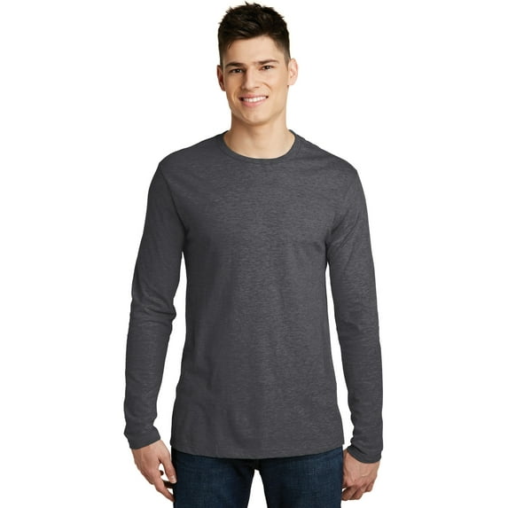 District Very Important Tee Long Sleeve Dt6200 - Heathered Charcoal - XS