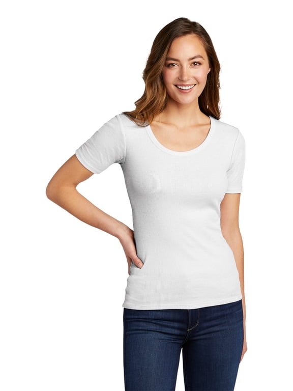 Women's V.I.T. Rib Scoop Neck Tee DT6020