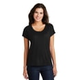 thumbnail image 1 of District  Women's Drapey Dolman Tee. DM412 - XS Black, 1 of 6