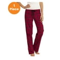 thumbnail image 1 of District Women's Flannel Plaid Pant, New Red, 3XL, Plus Size Pants, 1 of 1
