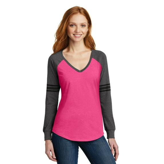 District Women's Game Day Long Sleeve V-Neck Tee