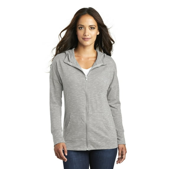 District Women's Medal Full-Zip Hoodie. DT665
