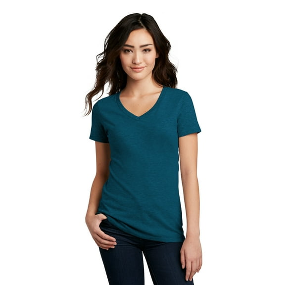 District Women's Perfect Blend V-Neck Tee DM1190L
