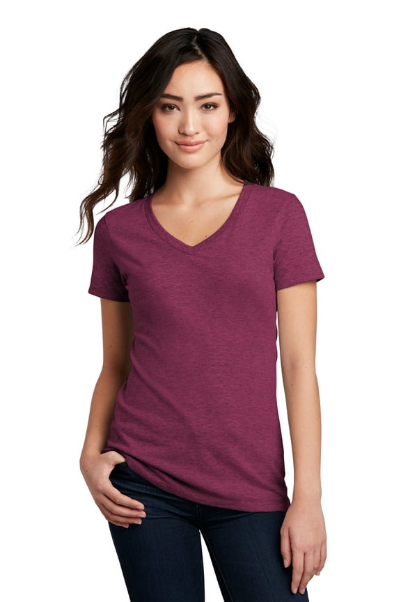 Women's Perfect Blend V-Neck Tee. DM1190L