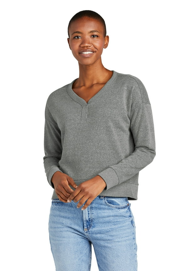 Women's Perfect Tri Fleece V-Neck Sweatshirt DT1312